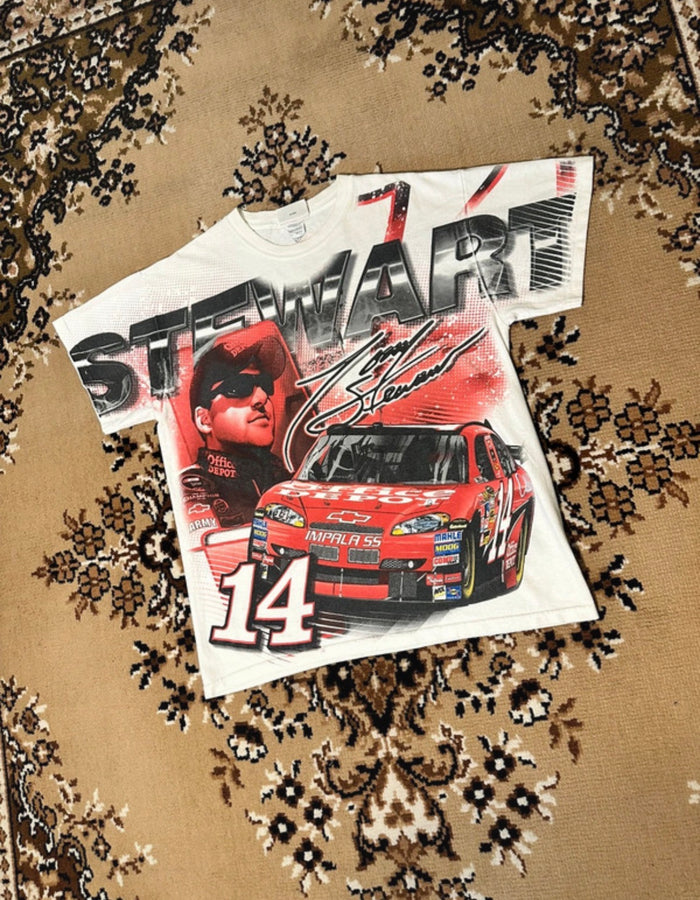 Chase Authentics Tony Stewart All Over Print Nascar T-shirt - Size: Medium