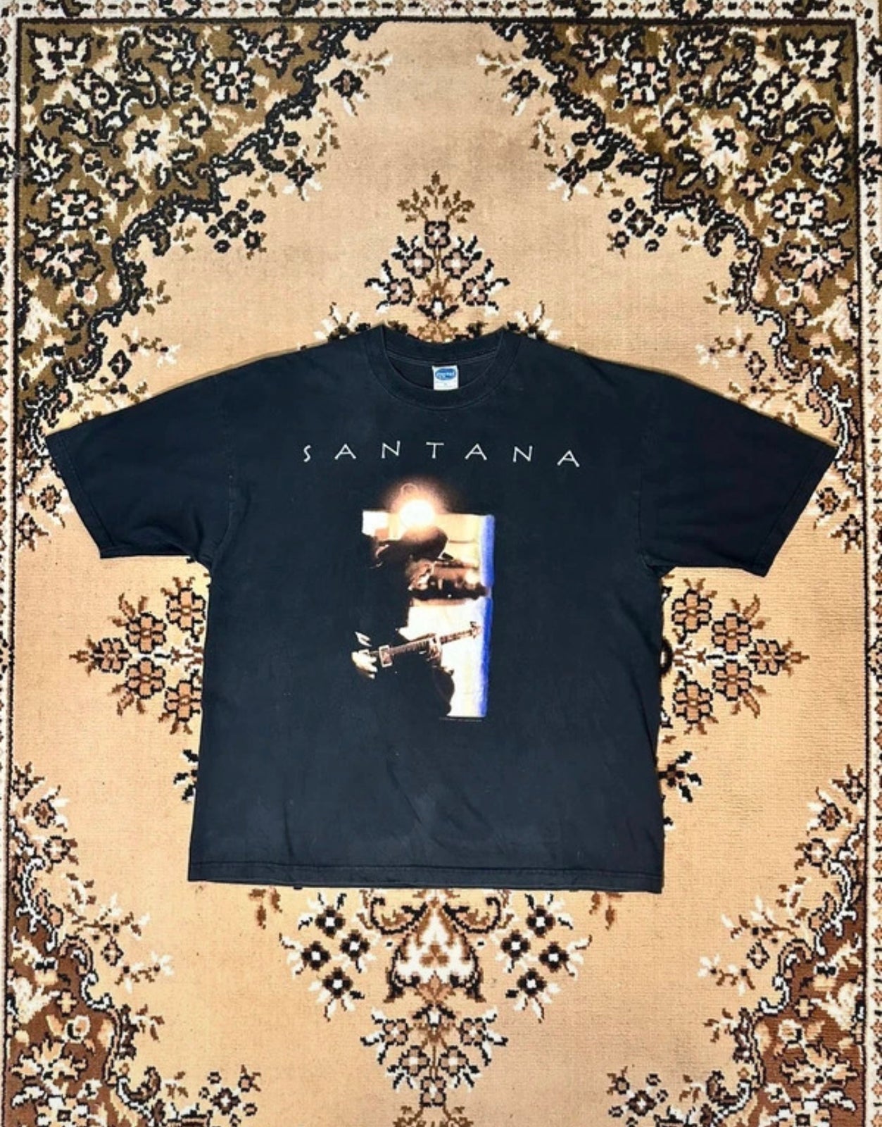 Vintage Carlos Santana Shaman Tour Rare Music T-shirt - Size: XL