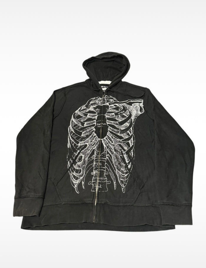 Rare Paul Frank X-Ray Zip Through Hoodie - Size: Large