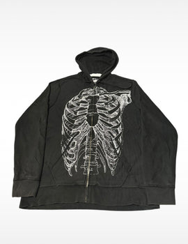 Rare Paul Frank X-Ray Zip Through Hoodie - Size: Large