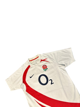 England o2 Rugby Union Home Shirt 2007 2009 World Cup Jersey Top - Mens Medium