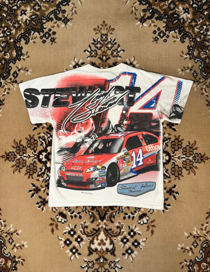 Chase Authentics Tony Stewart All Over Print Nascar T-shirt - Size: Medium