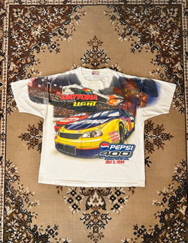 Vintage 90’s Chase Authentics Pepsi 400 Nascar Racing T-shirt - Size: XL