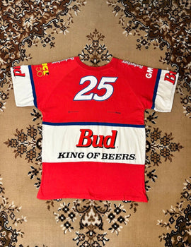 Vintage 90’s Bud King Of Beers Nascar Racing Single Stitch T-shirt - Size: Medium