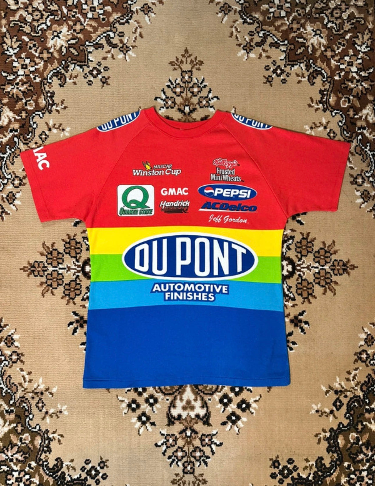 Vintage 90’s Du Point Nascar Single Stitch Racing T-shirt - Size: Large