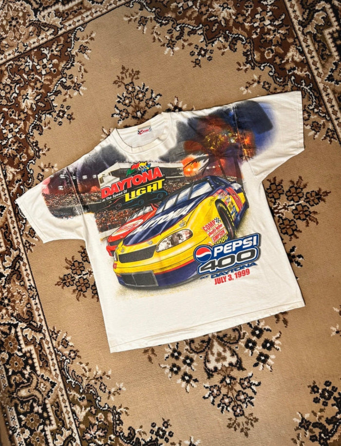 Vintage 90’s Chase Authentics Pepsi 400 Nascar Racing T-shirt - Size: XL