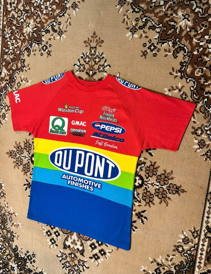 Vintage 90’s Du Point Nascar Single Stitch Racing T-shirt - Size: Large