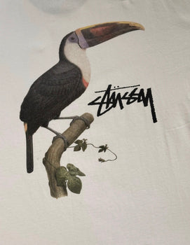 Stussy Toucan Graphic Print Short Sleeve T-shirt - Size: XL