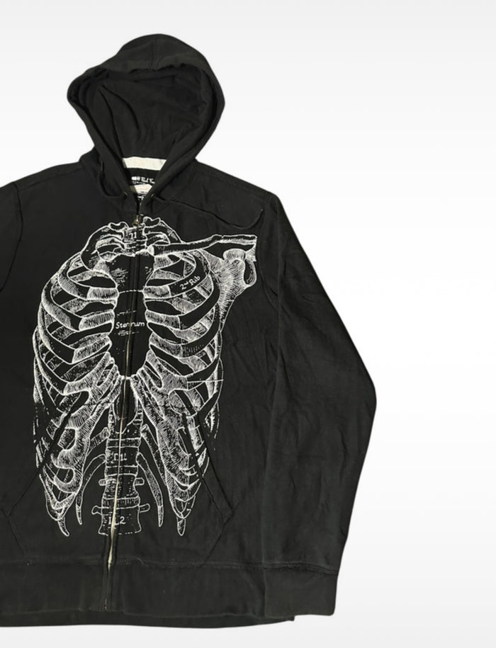 Rare Paul Frank X-Ray Zip Through Hoodie - Size: Large