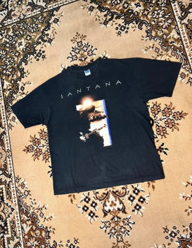 Vintage Carlos Santana Shaman Tour Rare Music T-shirt - Size: XL
