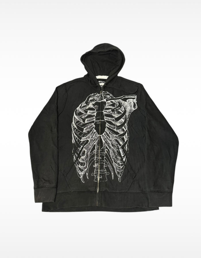 Rare Paul Frank X-Ray Zip Through Hoodie - Size: Large