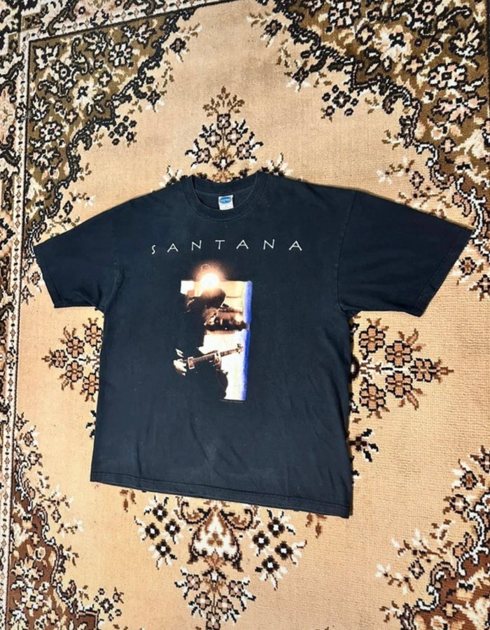 Vintage Carlos Santana Shaman Tour Rare Music T-shirt - Size: XL