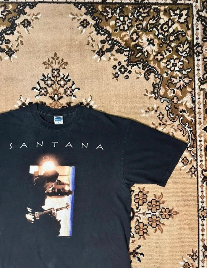 Vintage Carlos Santana Shaman Tour Rare Music T-shirt - Size: XL
