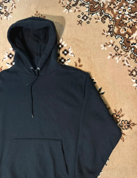 Nike x Supreme Black Pullover Embroidered Hoodie - Size: Small