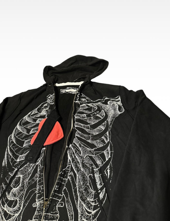 Rare Paul Frank X-Ray Zip Through Hoodie - Size: Large