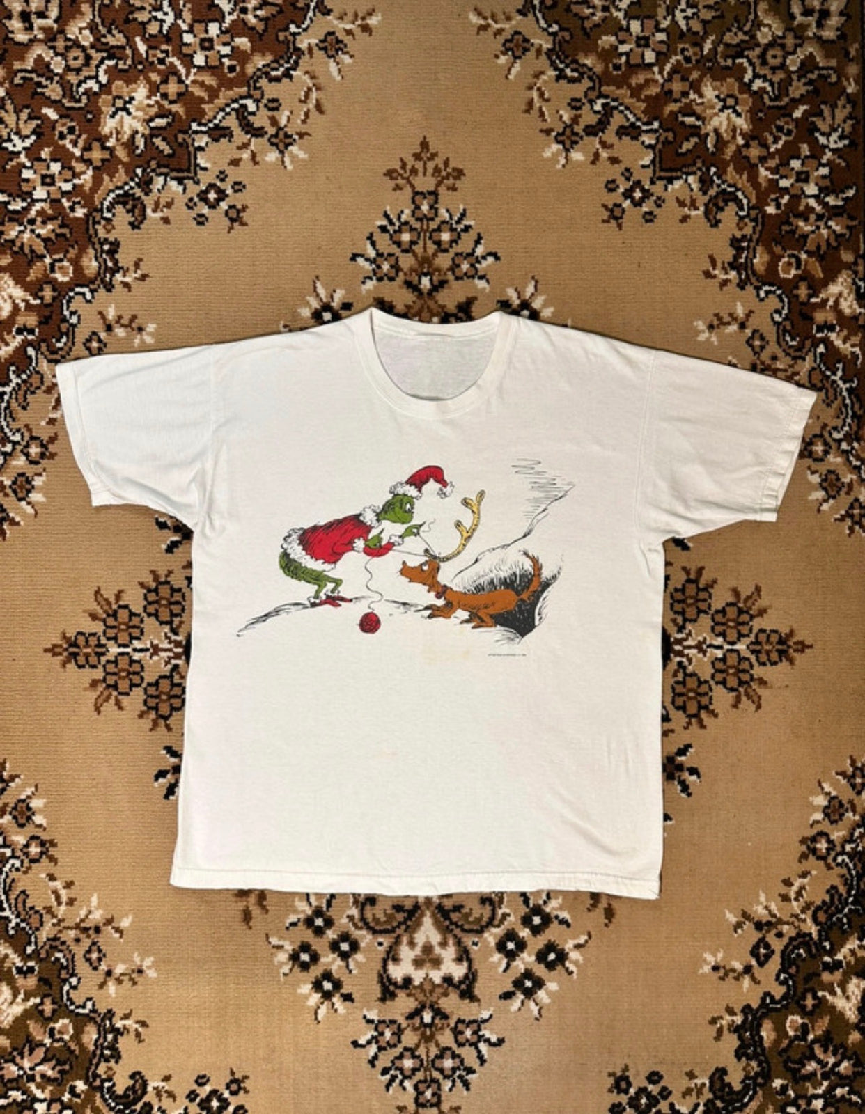 Vintage Dr Seuss 1994 White Short Sleeve T-shirt - Size: Large