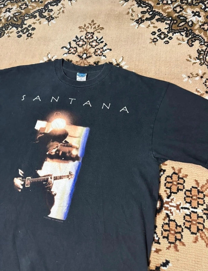 Vintage Carlos Santana Shaman Tour Rare Music T-shirt - Size: XL