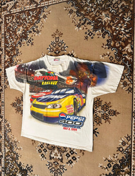 Vintage 90’s Chase Authentics Pepsi 400 Nascar Racing T-shirt - Size: XL