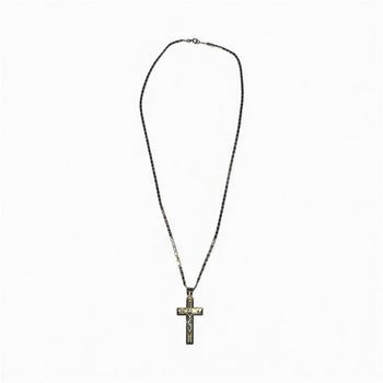 9ct Gold Cross Chain with Christ Pendant – 4.9g