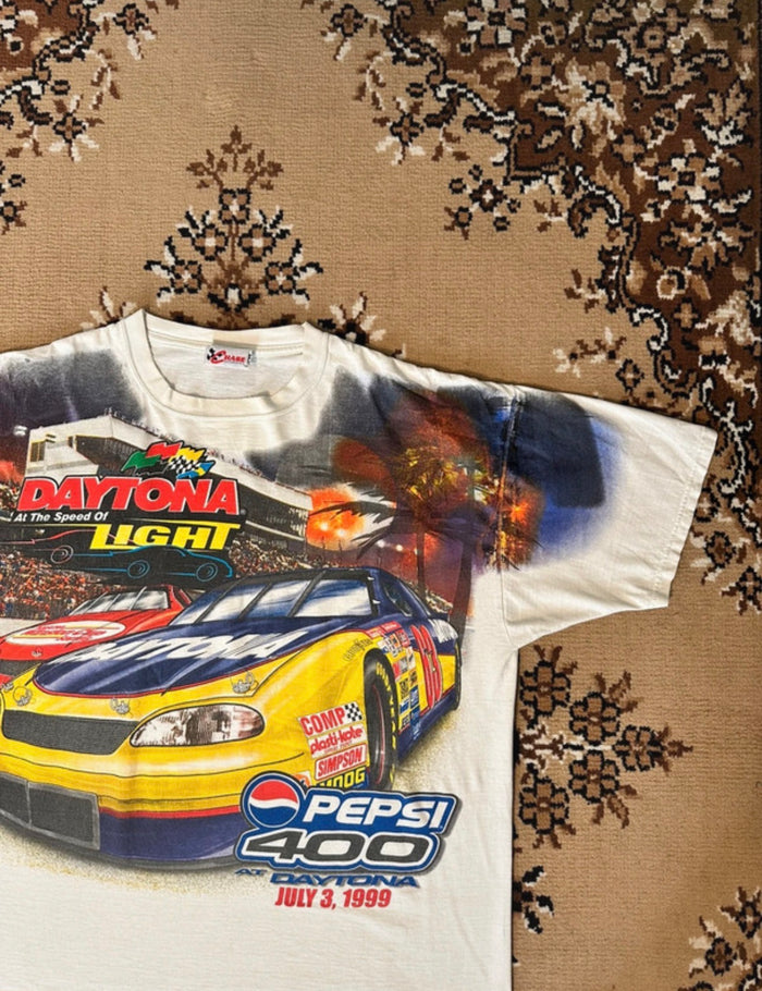Vintage 90’s Chase Authentics Pepsi 400 Nascar Racing T-shirt - Size: XL