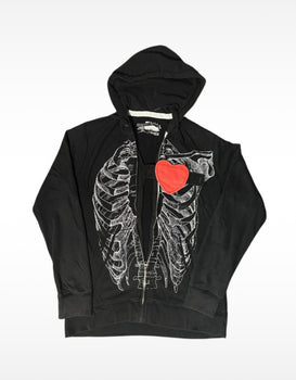 Rare Paul Frank X-Ray Zip Through Hoodie - Size: Large