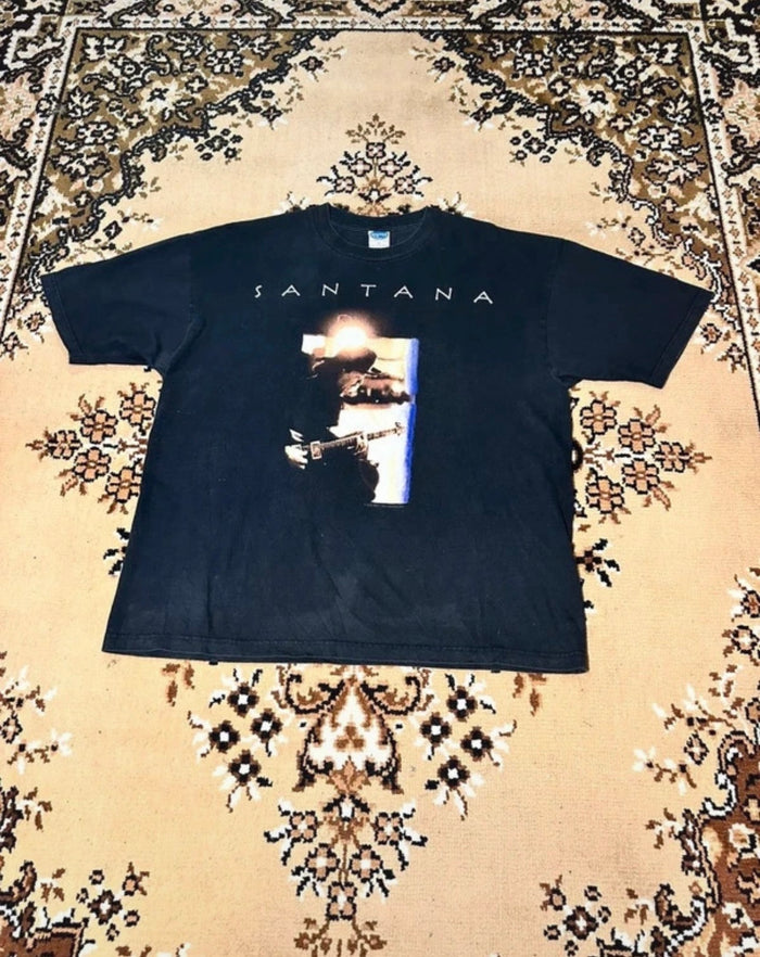 Vintage Carlos Santana Shaman Tour Rare Music T-shirt - Size: XL