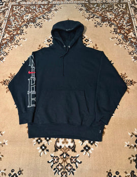 Nike x Supreme Black Pullover Embroidered Hoodie - Size: Small