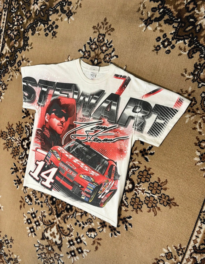 Chase Authentics Tony Stewart All Over Print Nascar T-shirt - Size: Medium