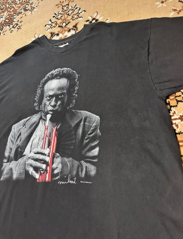 Vintage Miles Davis Single Stitch Short Sleeve T-shirt - Size: 2XL