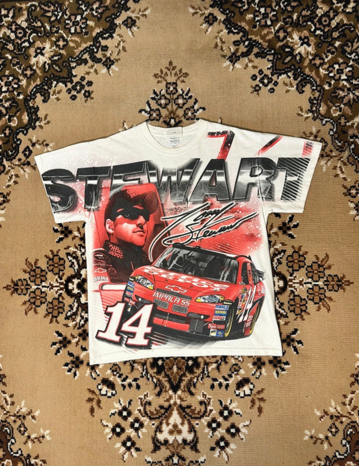 Chase Authentics Tony Stewart All Over Print Nascar T-shirt - Size: Medium