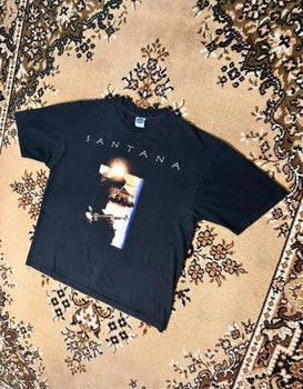 Vintage Carlos Santana Shaman Tour Rare Music T-shirt - Size: XL