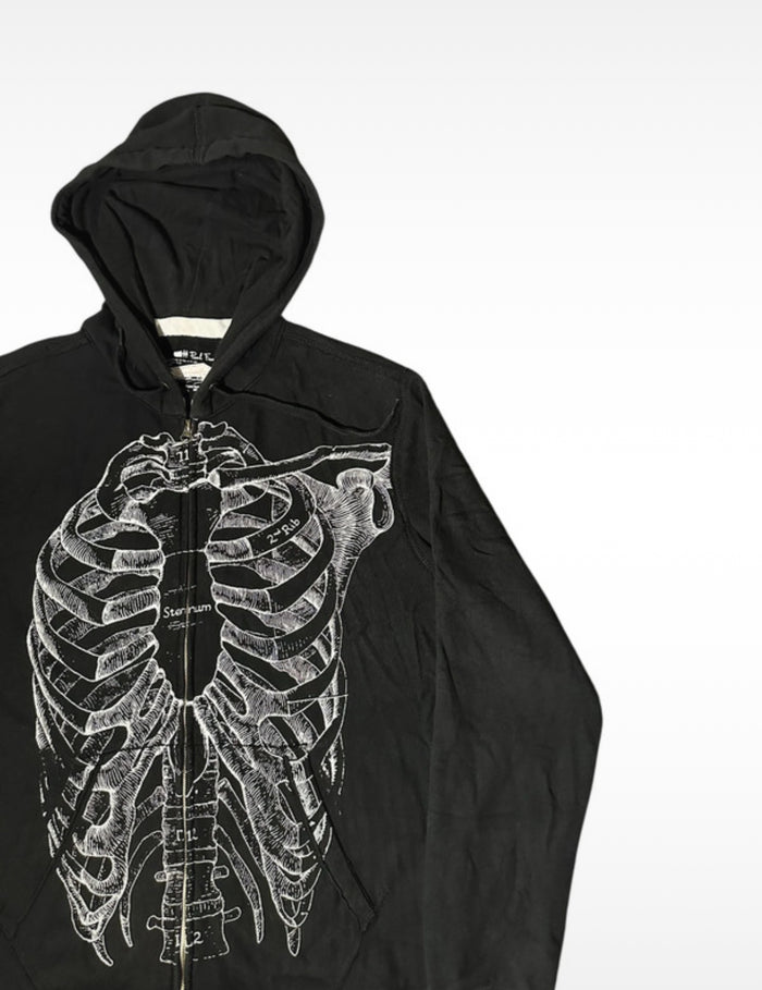 Rare Paul Frank X-Ray Zip Through Hoodie - Size: Large